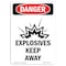 Signmission Safety Sign, OSHA Danger, 10" Height, Portrait, D-V-2009 OS-DS-D-710-V-2009 - alternate 1